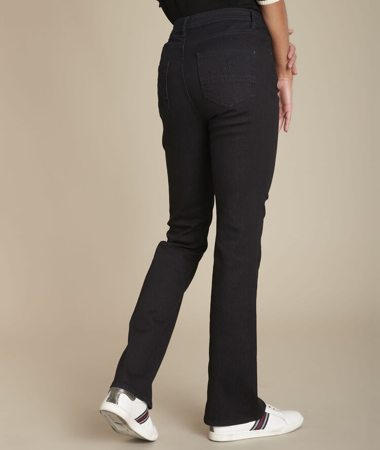 Le classique bootcut : jean blue black simon ciment.