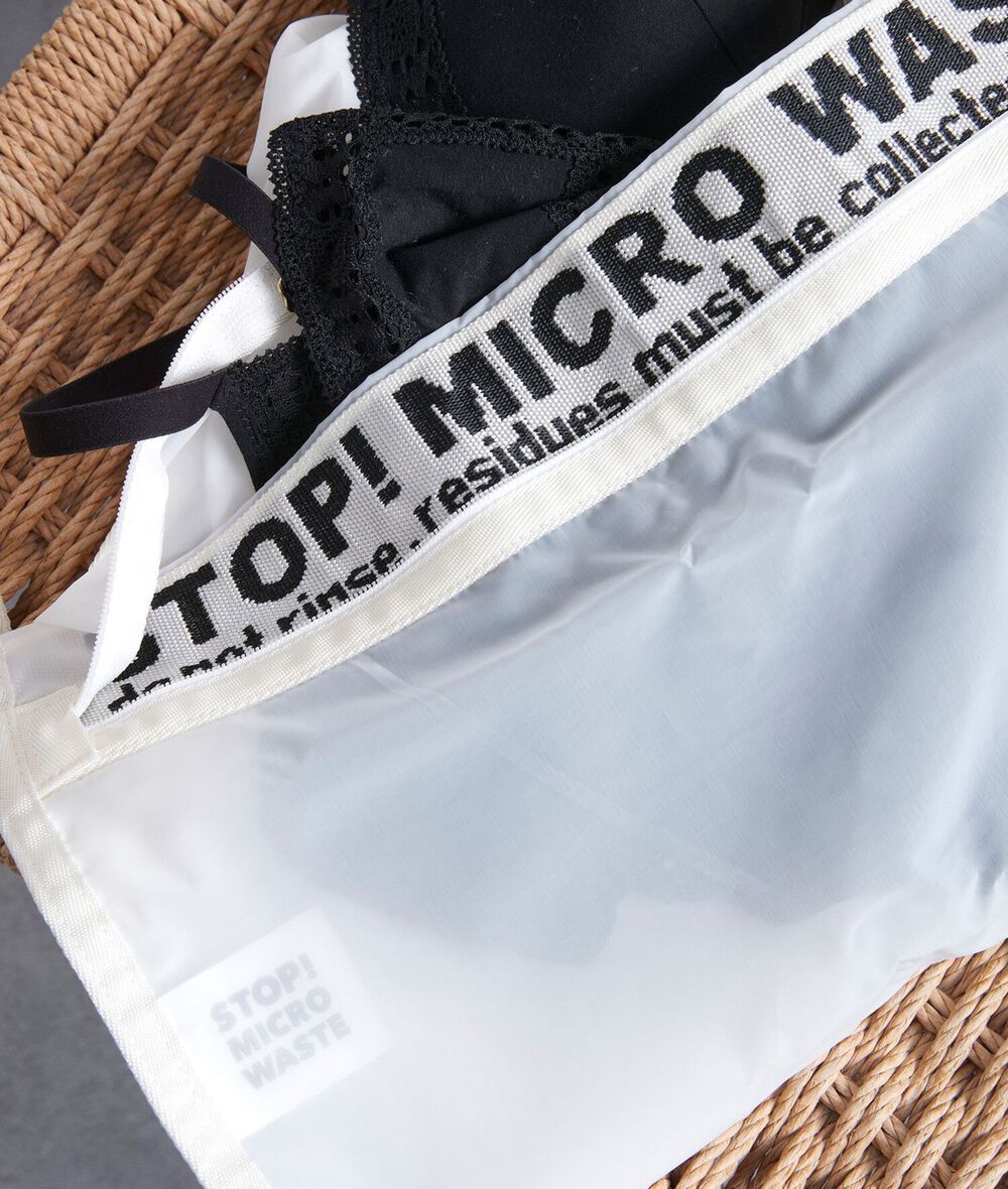 Sac de lavage guppyfriend blanc.