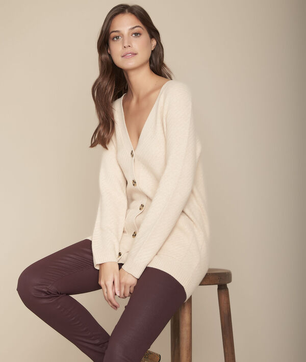Gilet en laine greige Frimas | 1-2-3 Gilet en laine greige Frimas PhotoZ | 1-2-3