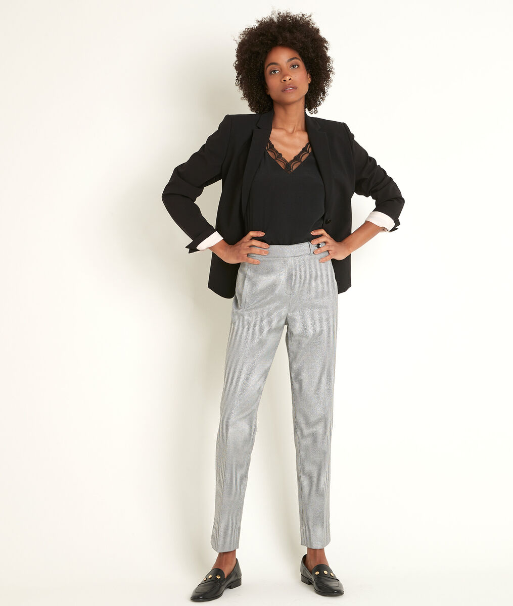 Veste en microfibre noire Sarry | 1-2-3 Veste en microfibre noire Sarry PhotoZ | 1-2-3