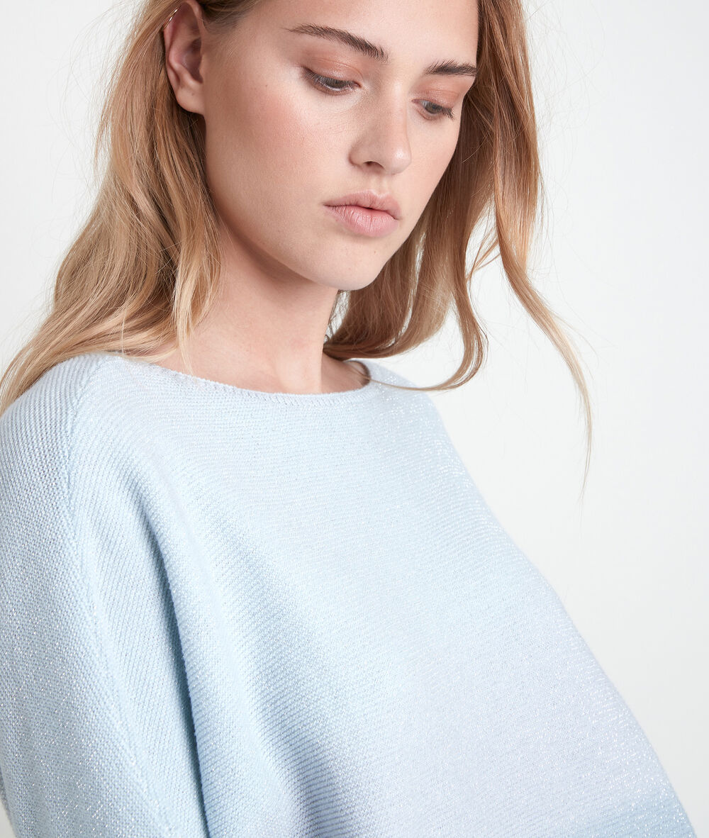 Pull fin bleu dégradé ashley bleu.
