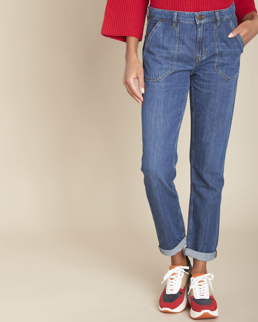 Die Komfort-Fit Boyfriend Raw-Jeans Serge (1) - Maison 123