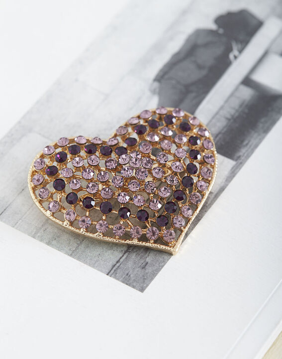 Broche cœur en strass Tara | 1-2-3 Broche cœur en strass Tara PhotoZ | 1-2-3