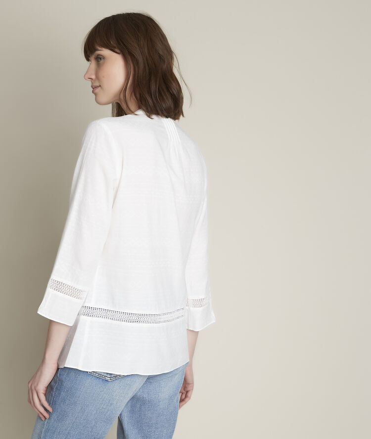 Blouse brodée evka ecru.
