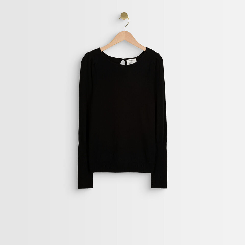 Pull en cachemire noir ribambelle noir.