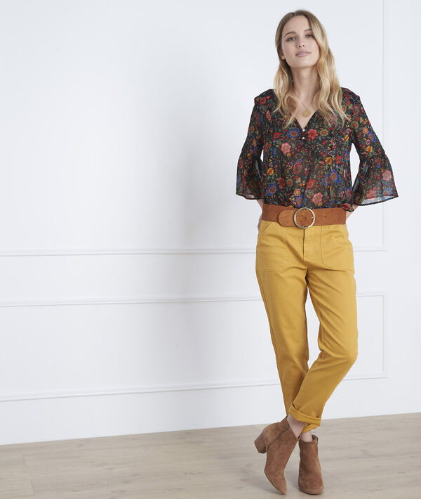 Jean jaune boyfriend 7/8e Coconut | 1-2-3 Jean jaune boyfriend 7/8e Coconut PhotoZ | 1-2-3