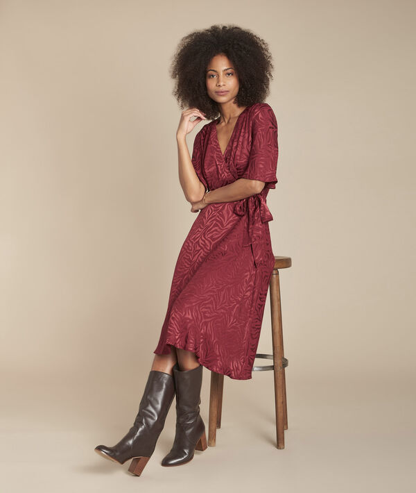 Robe cache-cœur en jacquard Roda | 1-2-3 Robe cache-cœur en jacquard Roda PhotoZ | 1-2-3