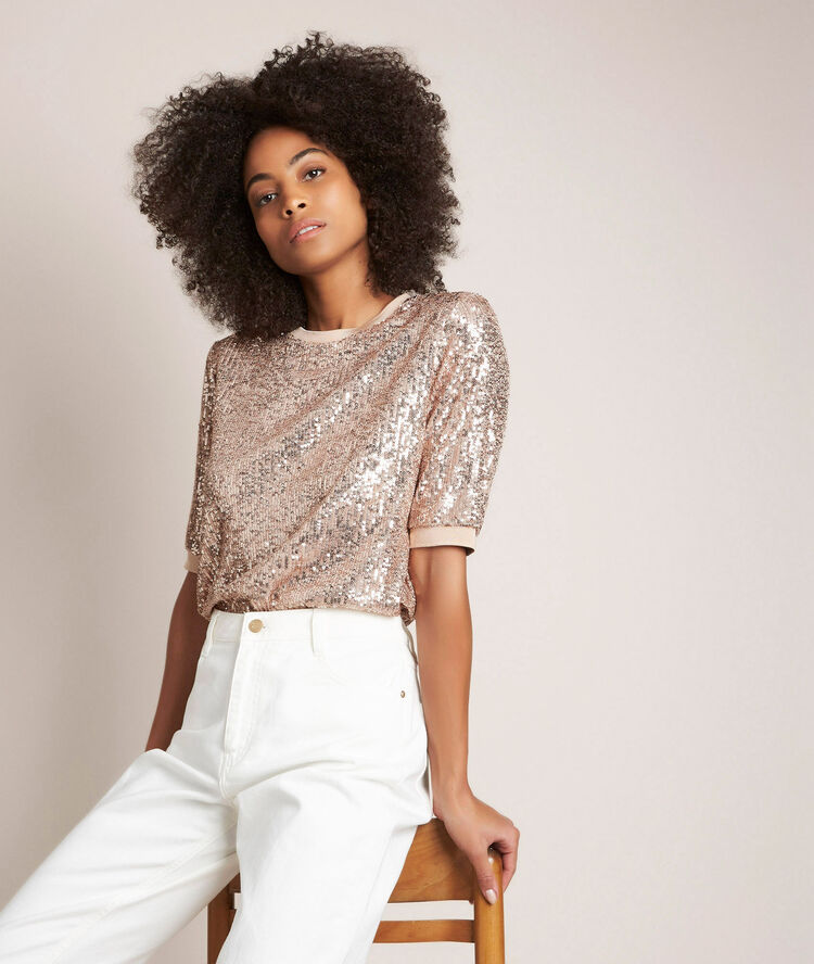 Top à sequins rhapsody buvard.
