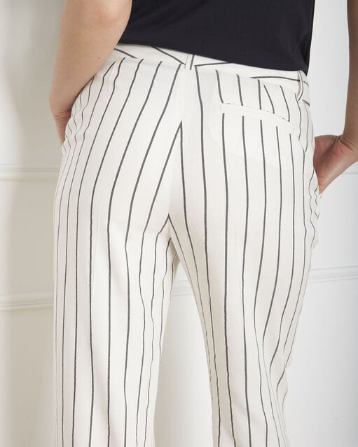Pantalon écru rayé gaylord ecru.