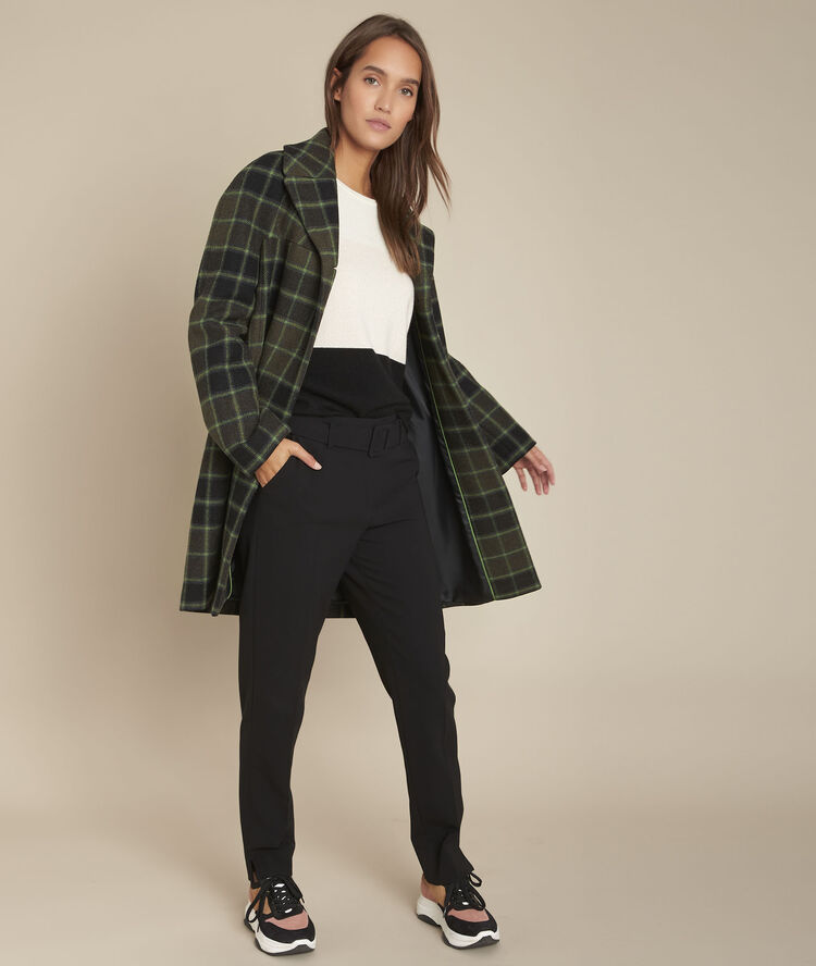 Gestreepte kasjmier trui frost poudre.