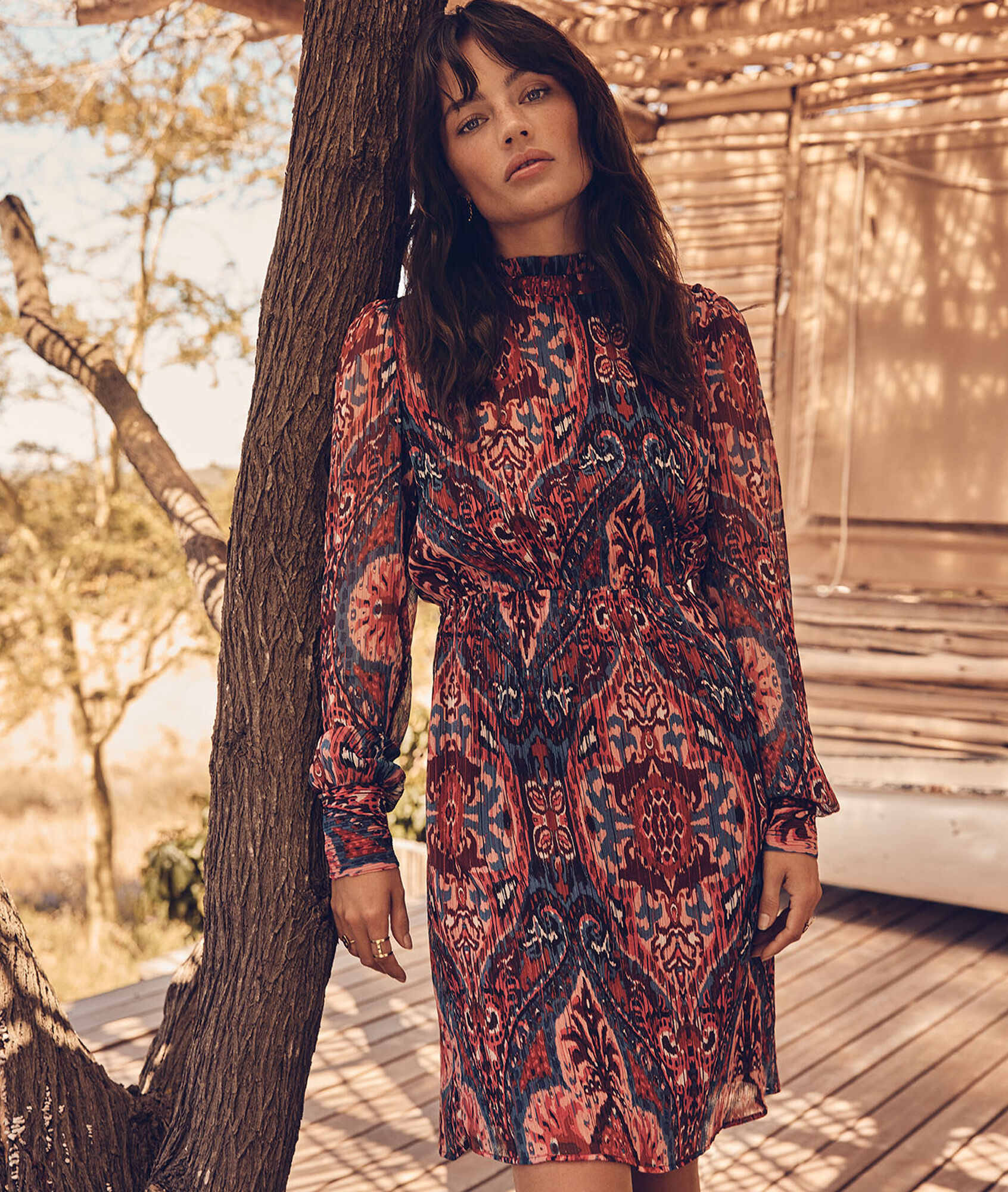 robe courte imprimee