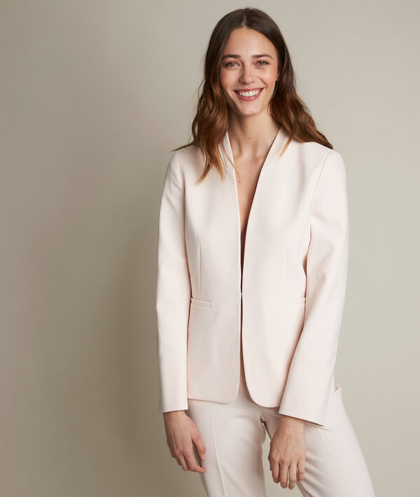 Veste en microfibre nude Clara | 1-2-3 Veste en microfibre nude Clara PhotoZ | 1-2-3