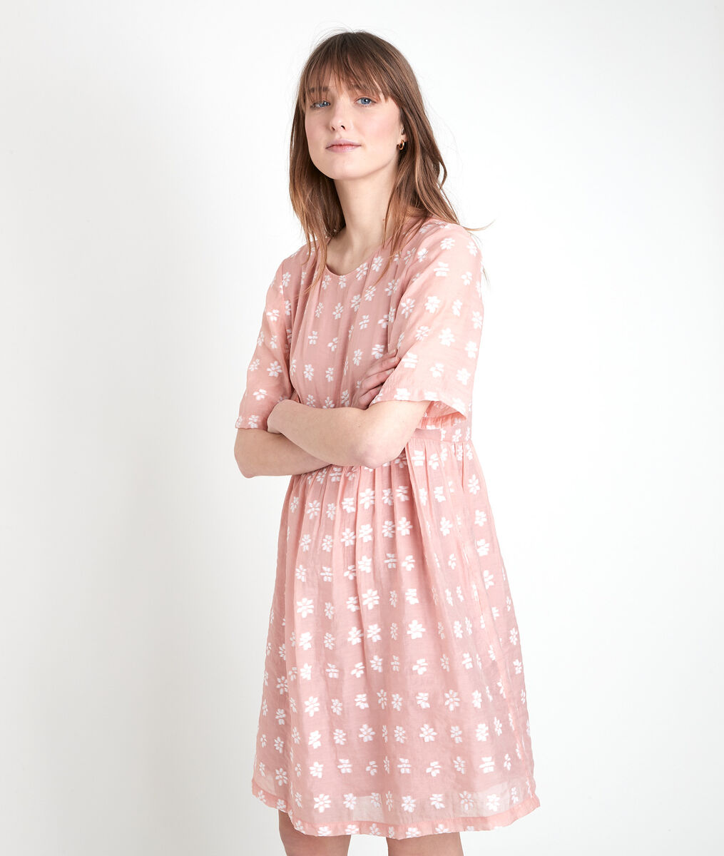 Robe rose brodée Chaima | 1-2-3 Robe rose brodée Chaima PhotoZ | 1-2-3