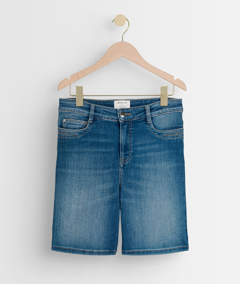 Short en denim stone used carla stone used.