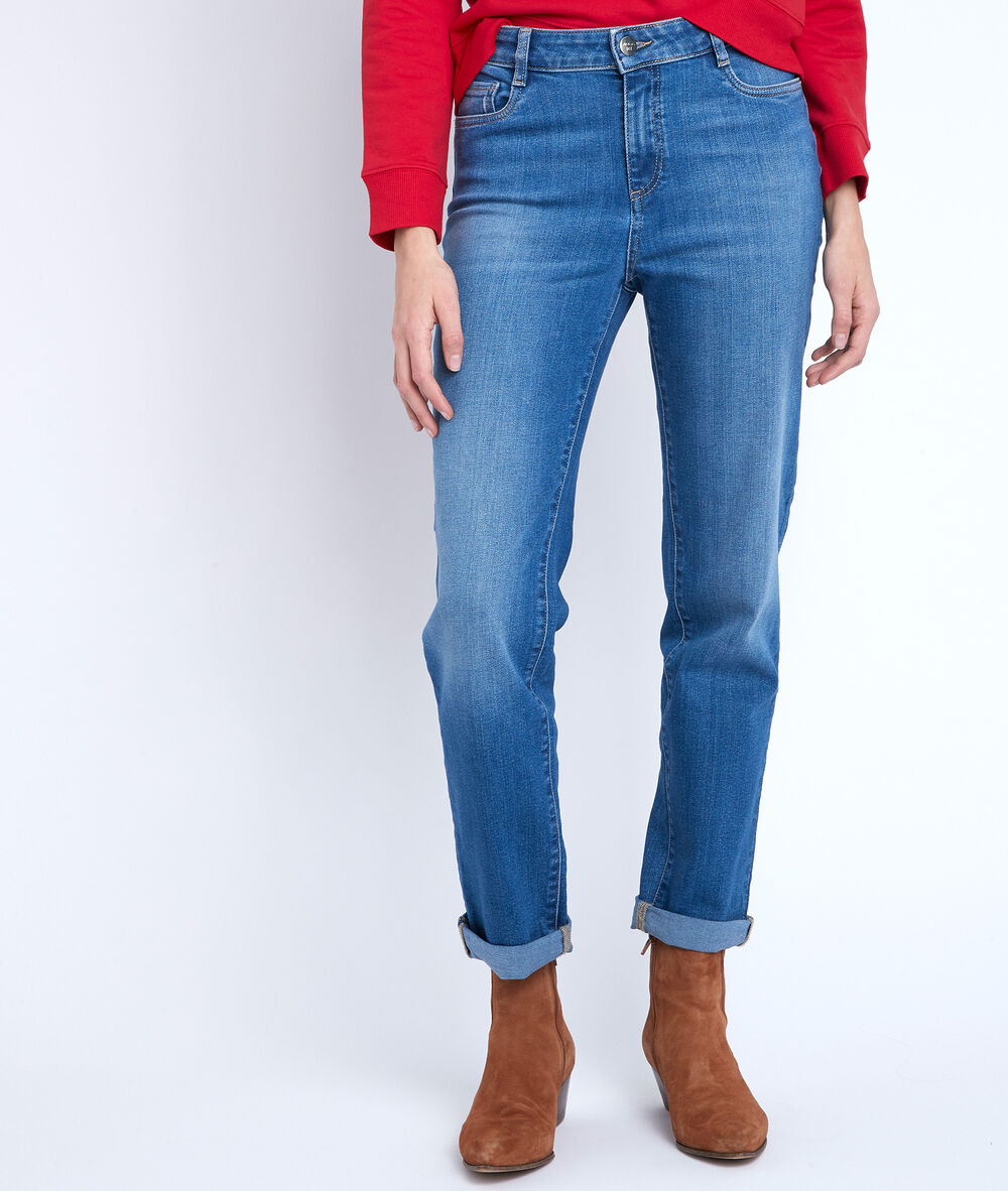 Jean boyfriend stone used cachou stone used.