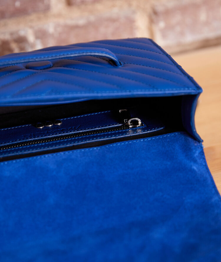 Le mini 123 matelassé bleu klein bleu klein.