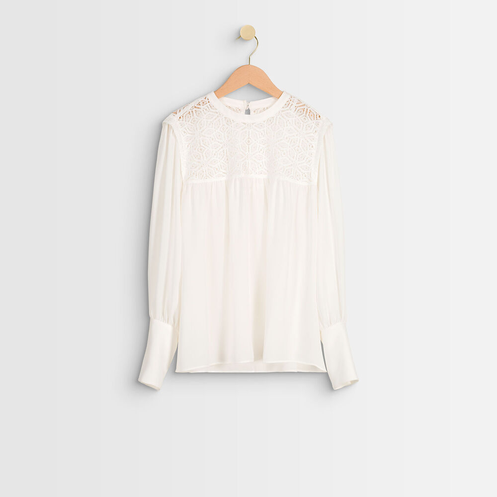 Blouse en dentelle jyo ecru.