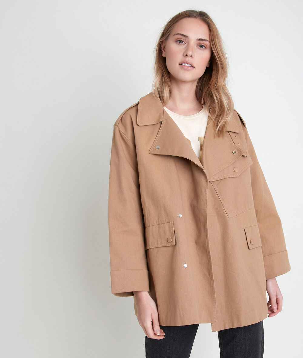 Parka beige nad&egrave;ge beige.