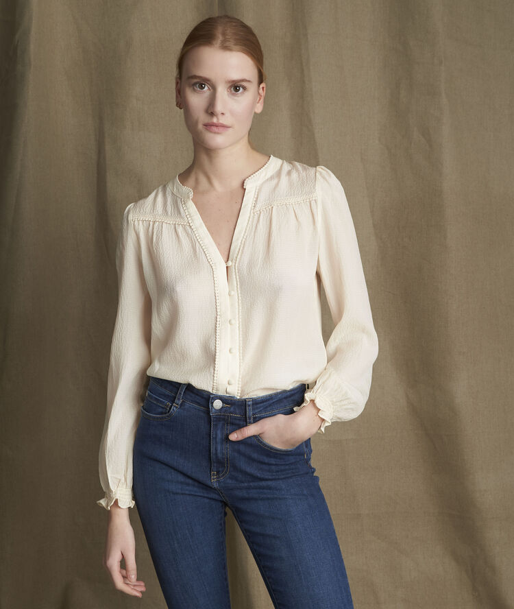Blouse en soie elonie ficelle.