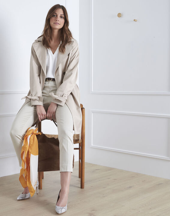 Pantalon beige cigarette Rubis | 1-2-3 Pantalon beige cigarette Rubis PhotoZ | 1-2-3