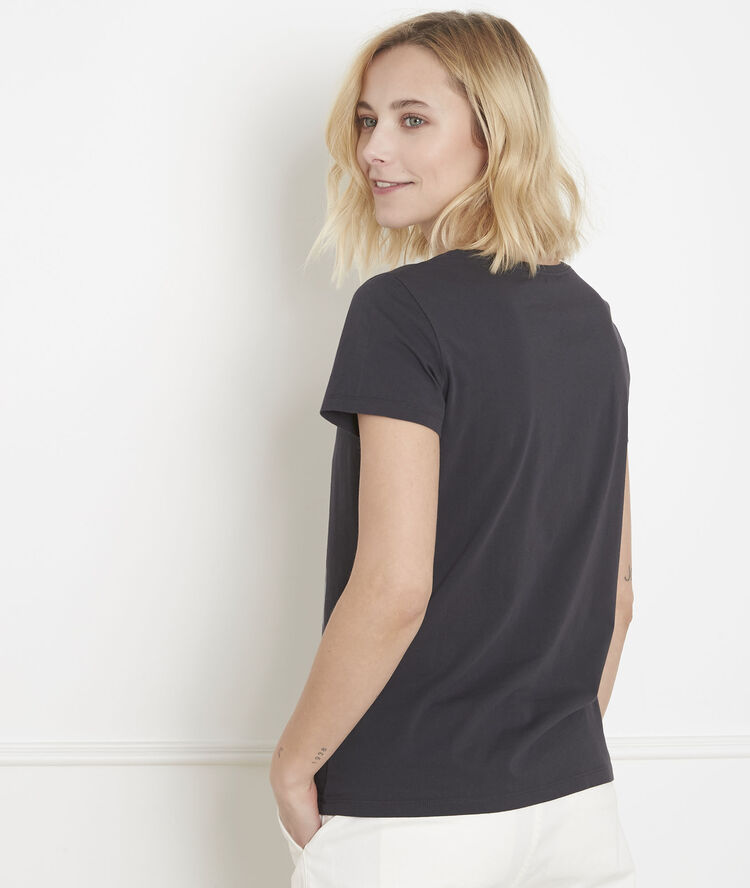 Grijs shirt met print pueblo charbon.