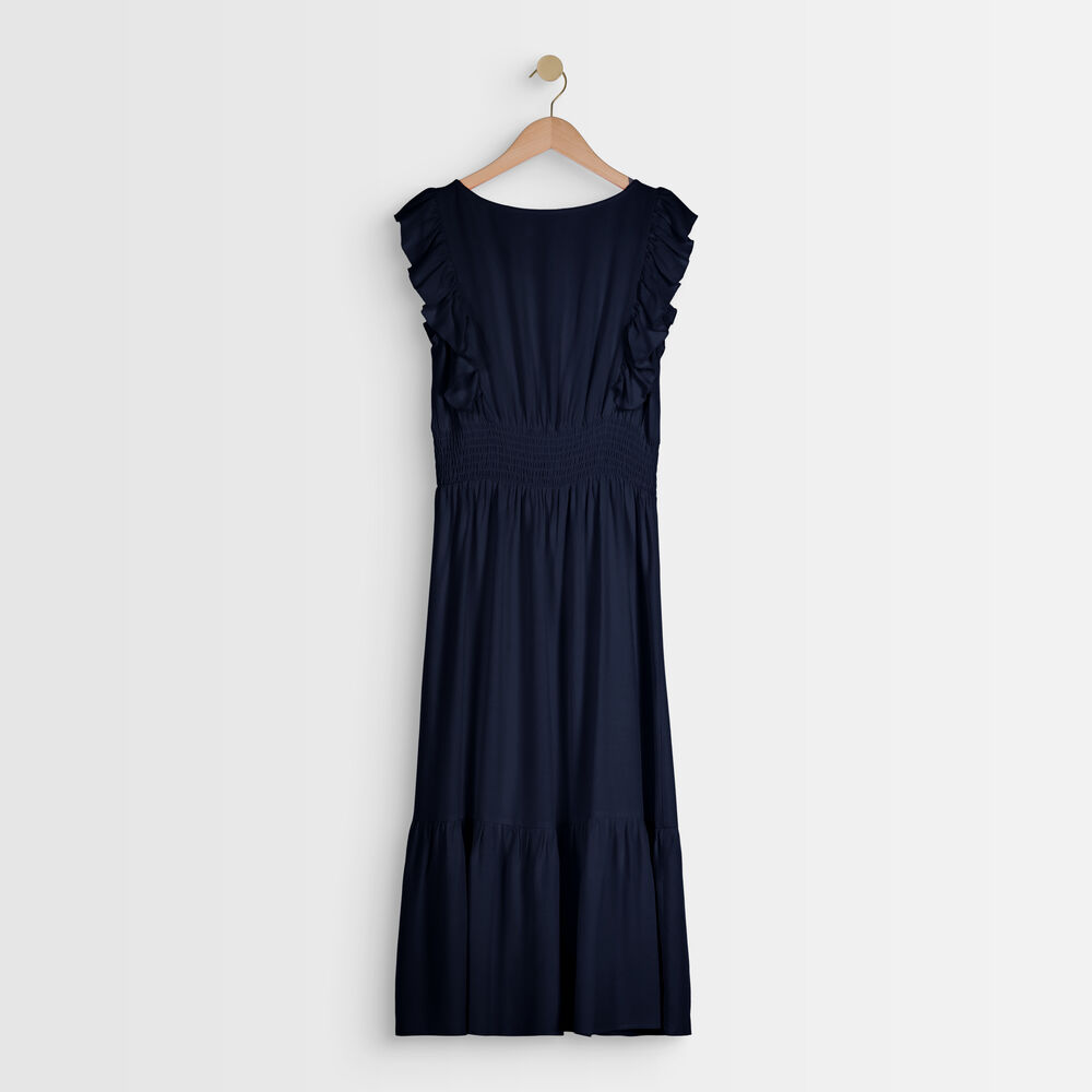 Robe en crèpe marine luce marine.