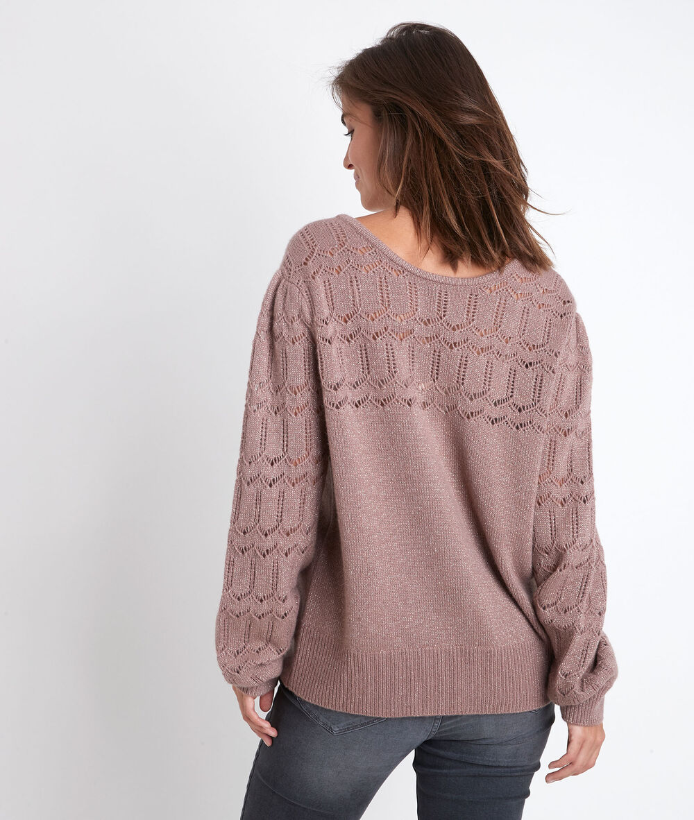 Gilet en cachemire recto-verso blush respect blush.