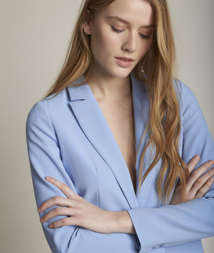 Veste en microfibre azur lavande azur.