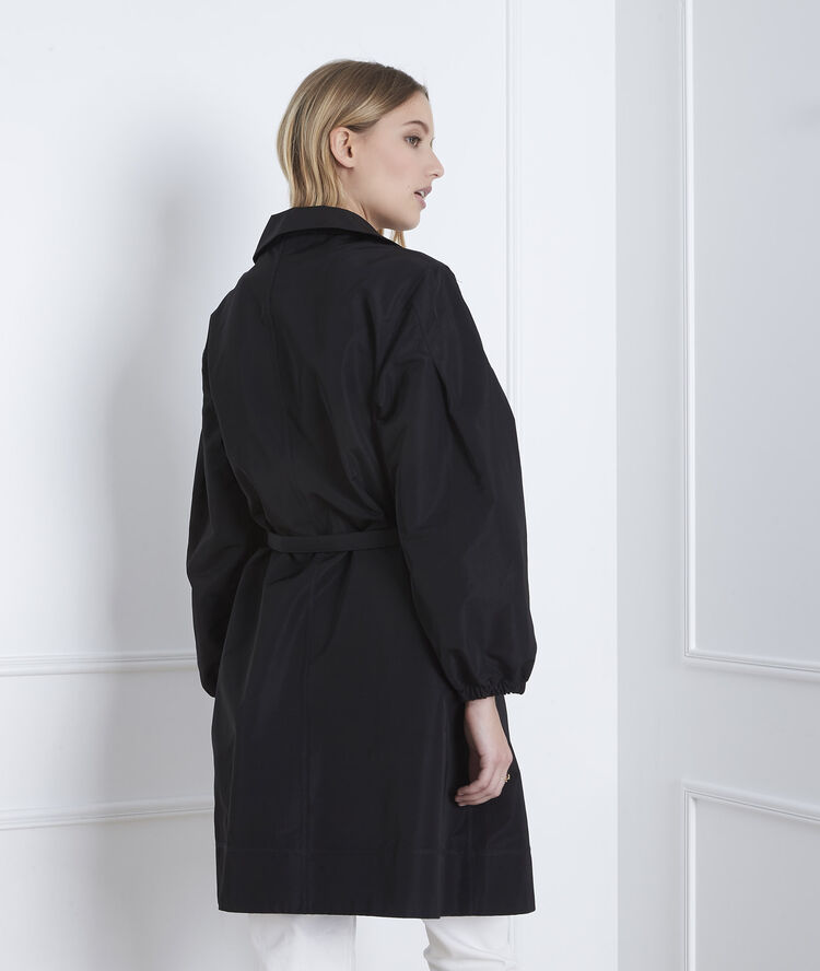 Trench noir ceinturé daniela noir.