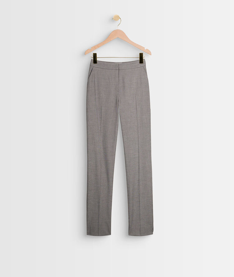 Pantalon cigarette gris harry gris pale.