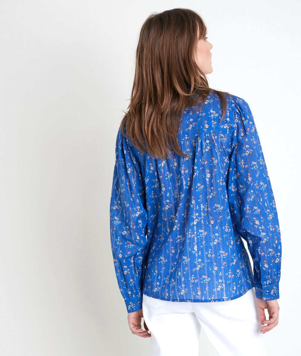 Blouse myosotis imprimée tifaine myosotis.