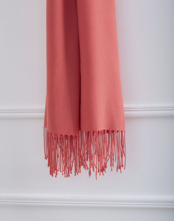 Foulard corail à franges Fossette | 1-2-3 Foulard corail à franges Fossette PhotoZ | 1-2-3