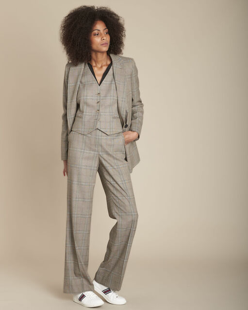 Vest met Prince-de-Galles-print Basile (2) - Maison 123