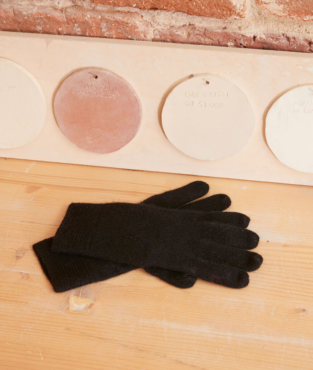 Gants en cachemire noirs Zack | 1-2-3 Gants en cachemire noirs Zack PhotoZ | 1-2-3