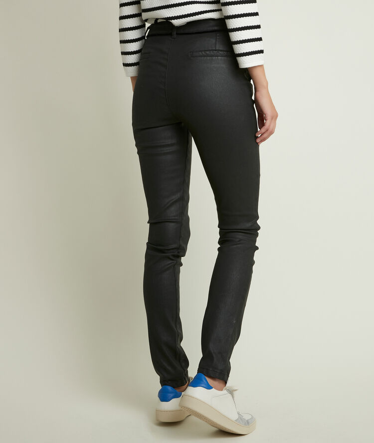 L'iconique slim enduit erica noir.