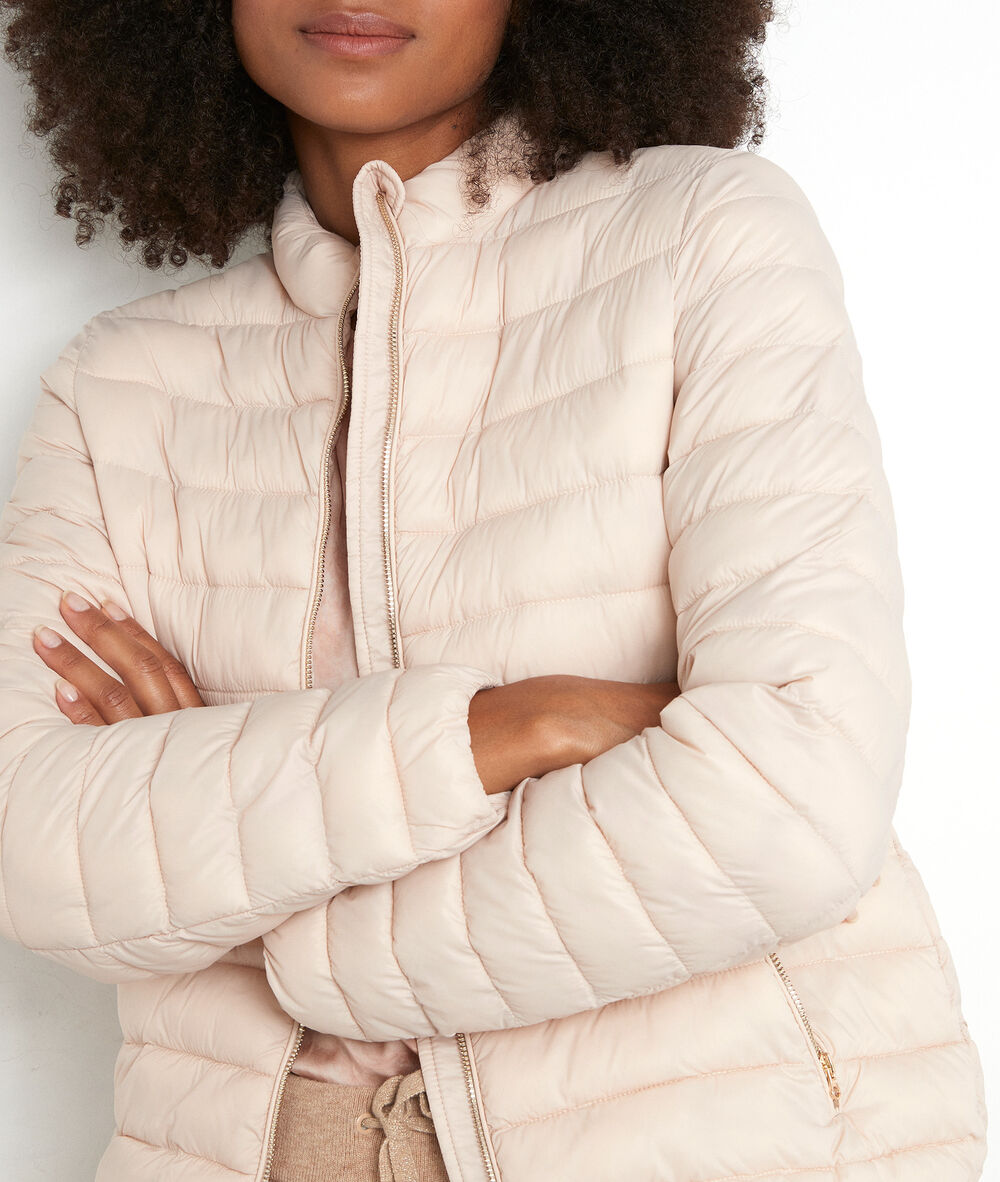 Doudoune fine en nylon beige olivia beige.