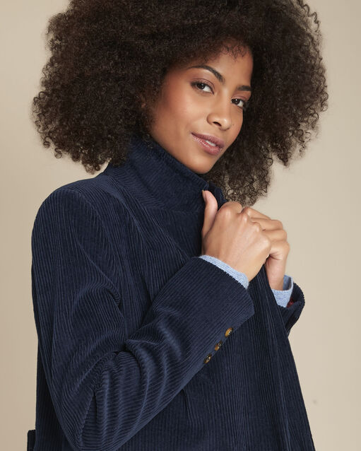Veste velours marine Britney (2) - Maison 123
