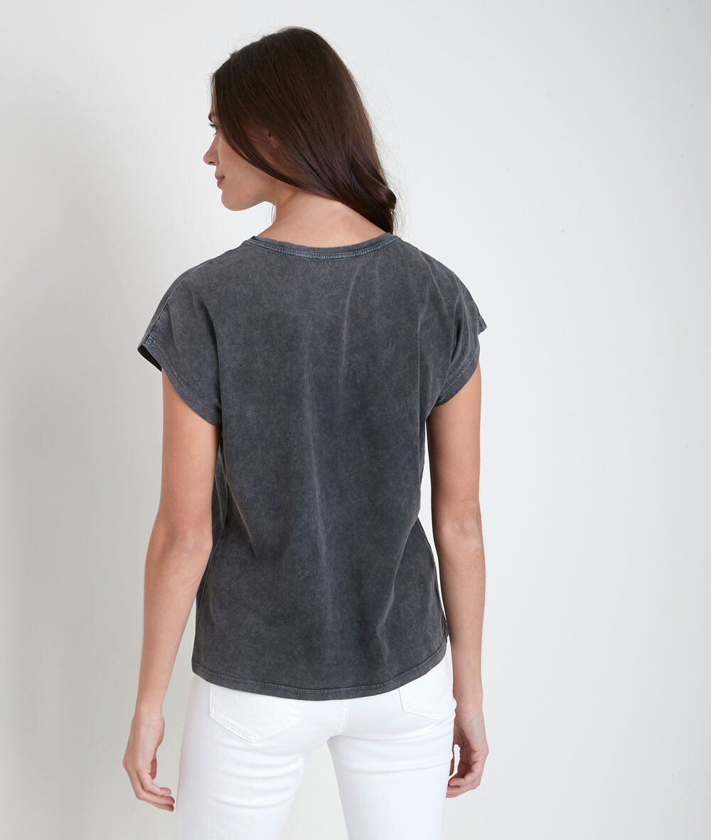 Tee-shirt anthracite sérigraphié inoui anthracite.