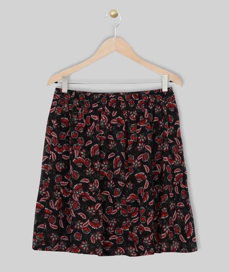 Jupe imprimée billie noir.