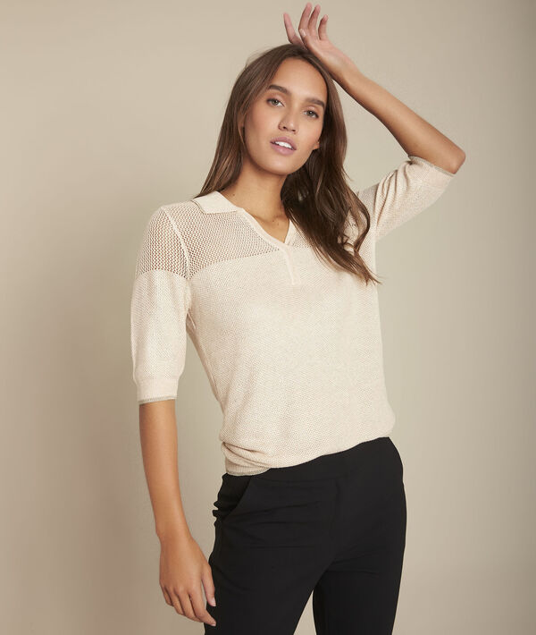 Pull poudre ajouré et brillant Favori | 1-2-3 Pull poudre ajouré et brillant Favori PhotoZ | 1-2-3
