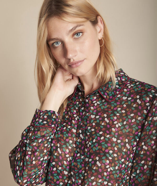 Blouse imprimé feuillage Madalina | 1-2-3 Blouse imprimé feuillage Madalina PhotoZ | 1-2-3