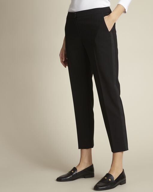 Zwarte sigaretbroek van microvezel Suzanne (1) - Maison 123