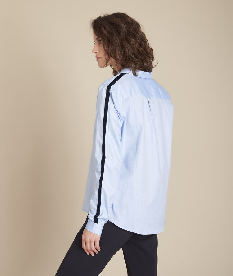 Chemise oxford mickaela bleu ciel.