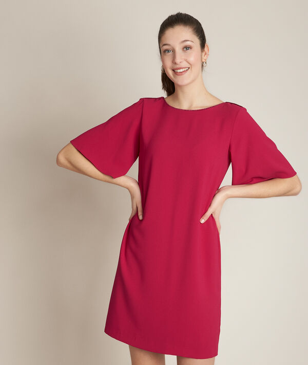 Robe vermillon droite Celia | 1-2-3 Robe vermillon droite Celia PhotoZ | 1-2-3