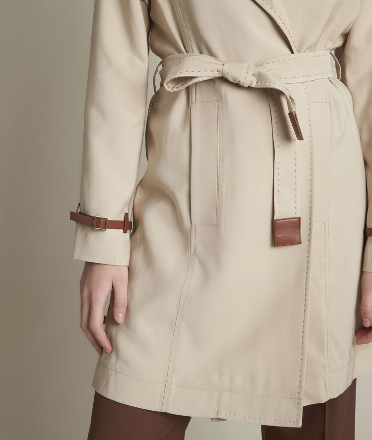 Trench beige ceinturé fanny greige.
