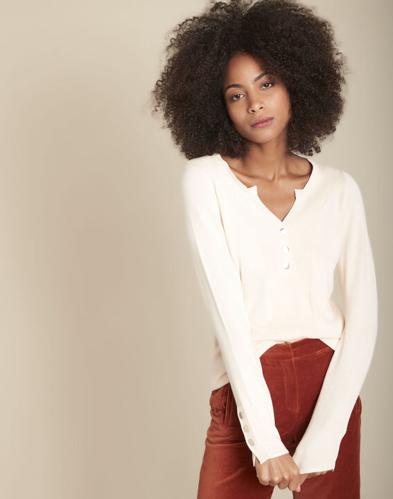 Pull bordeaux encolure tunisienne Fanny | 1-2-3 Pull bordeaux encolure tunisienne Fanny PhotoZ | 1-2-3