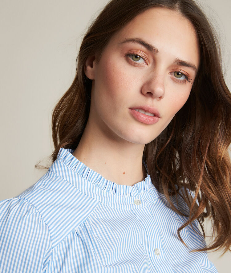 Chemise rayée eulalie nuage.