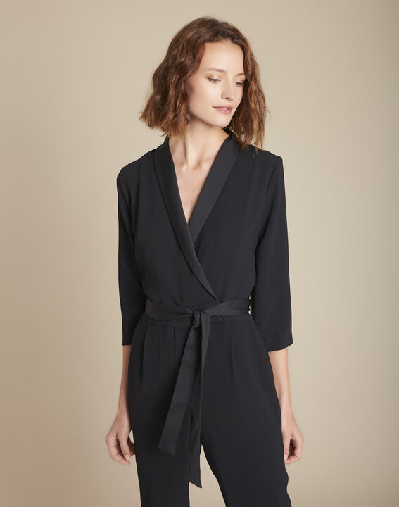 Combinaison noire en microfibre Rines | 1-2-3 Combinaison noire en microfibre Rines PhotoZ | 1-2-3