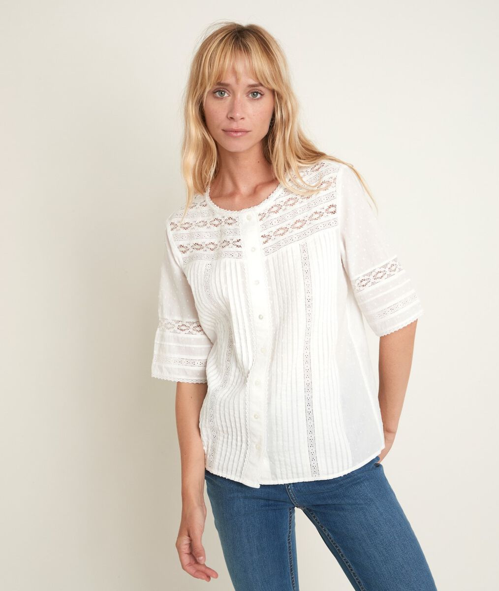Spitzenbluse Edia Damen Maison 123