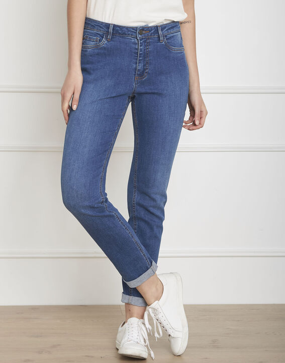 Jean indigo slim 7/8e retroussé Vivienne | 1-2-3 Jean indigo slim 7/8e retroussé Vivienne PhotoZ | 1-2-3